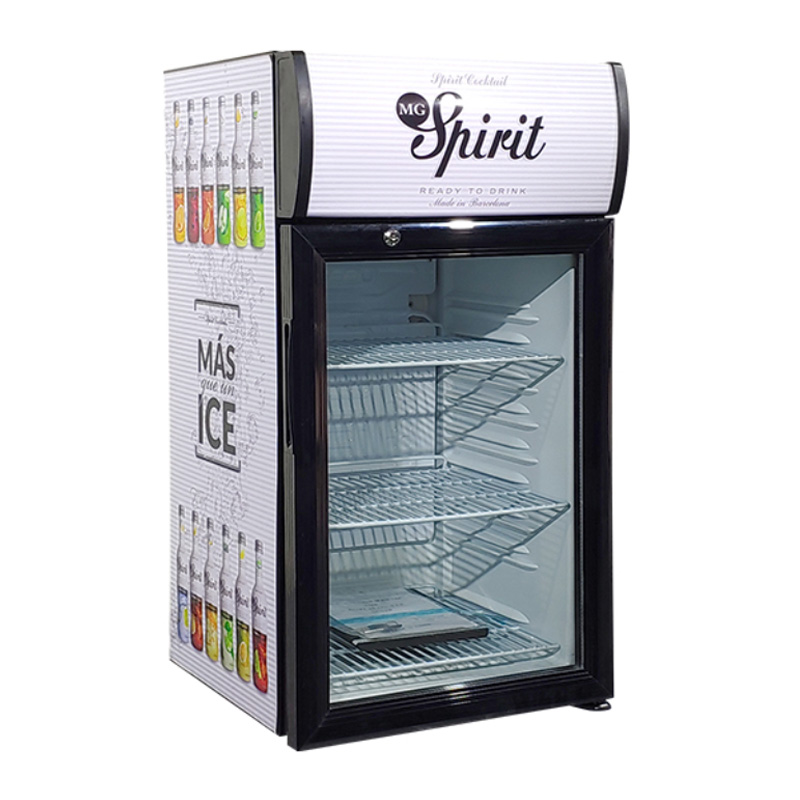 glass door upright cooler